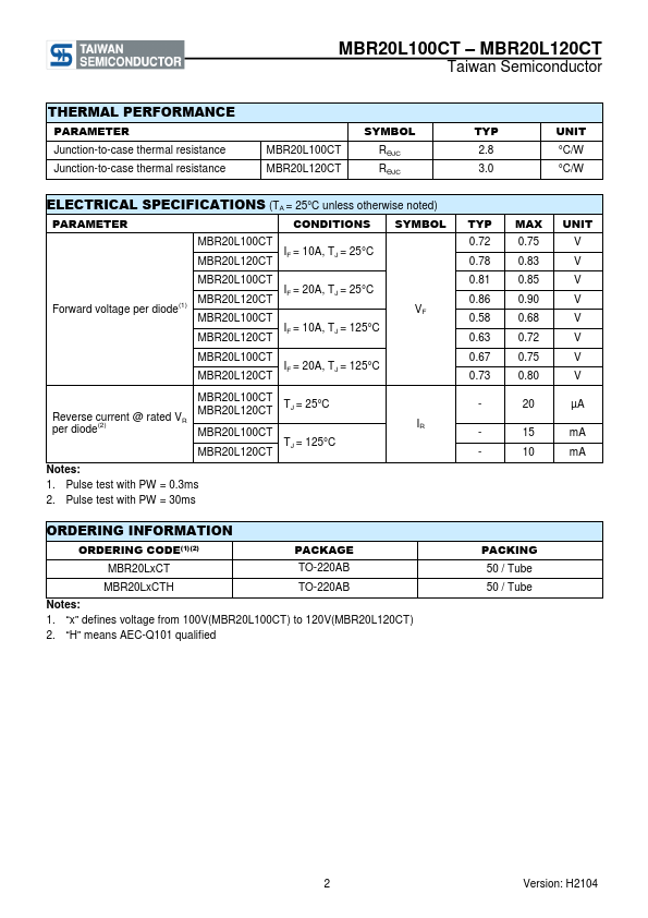 MBR20L100CT