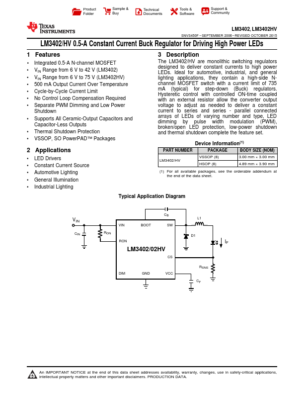 LM3402HV