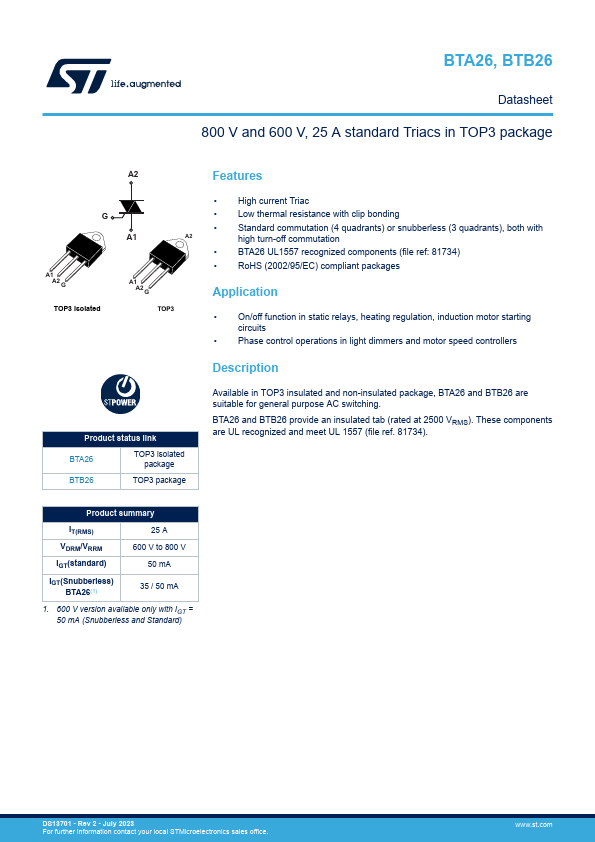 BTA26-800BW