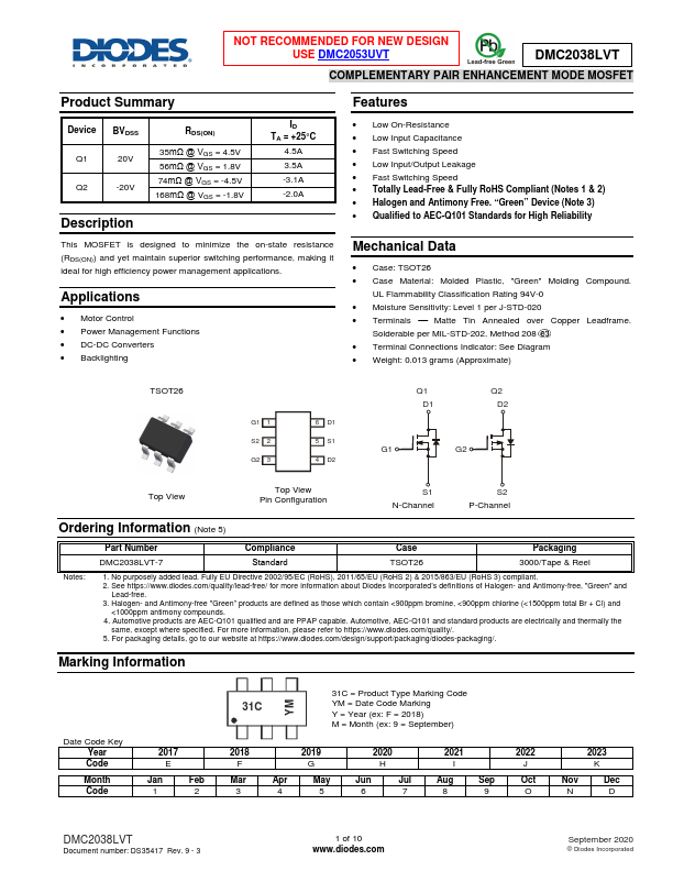 DMC2038LVT