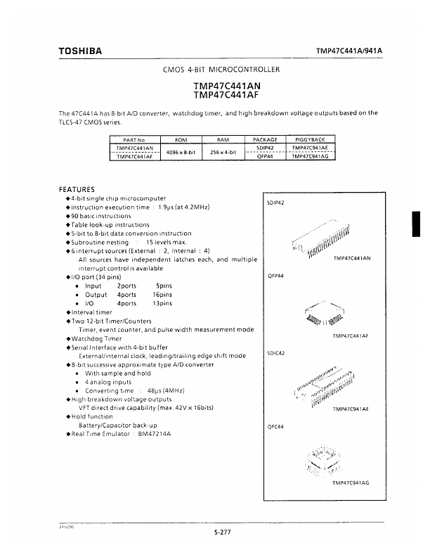 TMP47C441AF