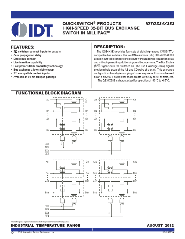 IDTQS34X383