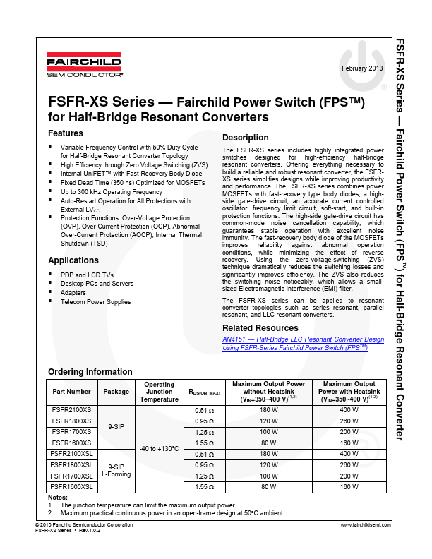 FSFR2100XSL