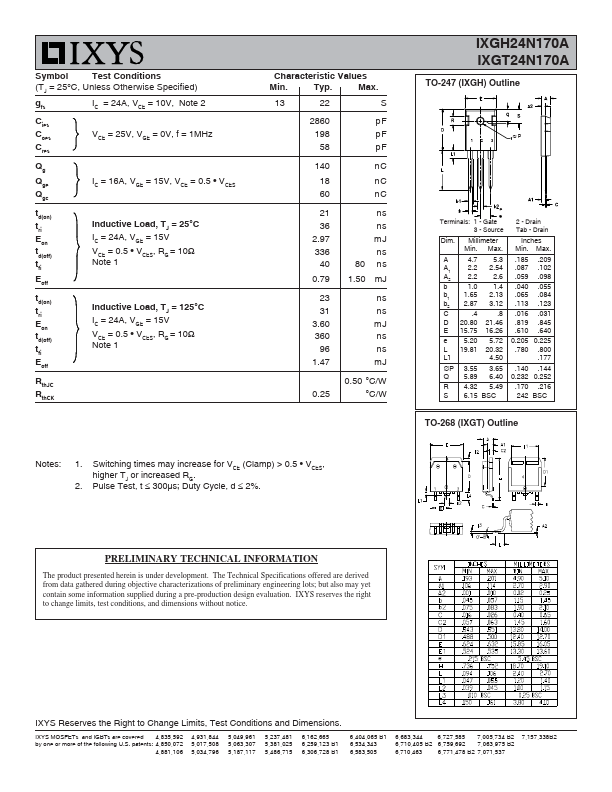 IXGT24N170A