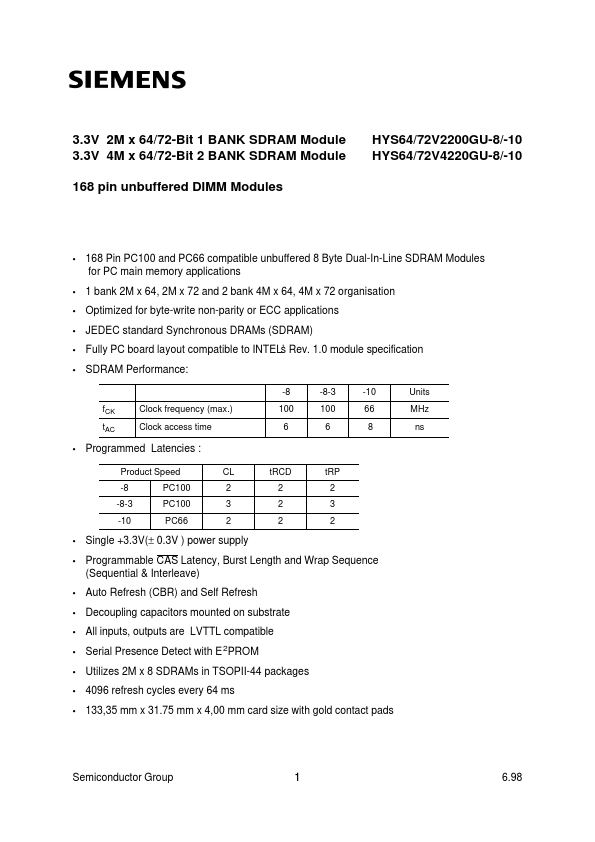 HYS72V4220GU-8