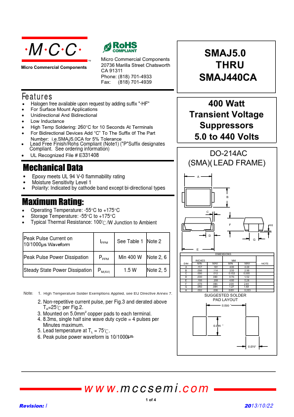 SMAJ85A