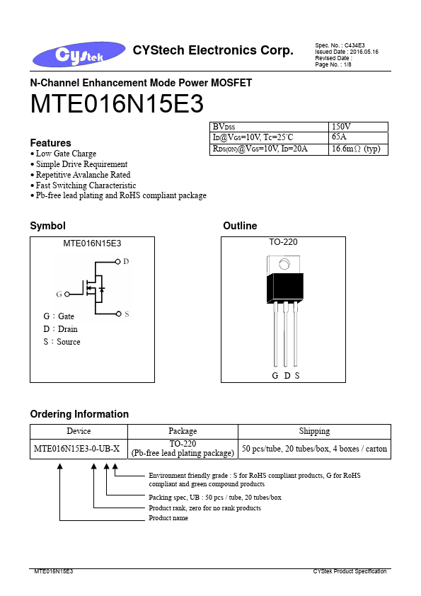 MTE016N15E3