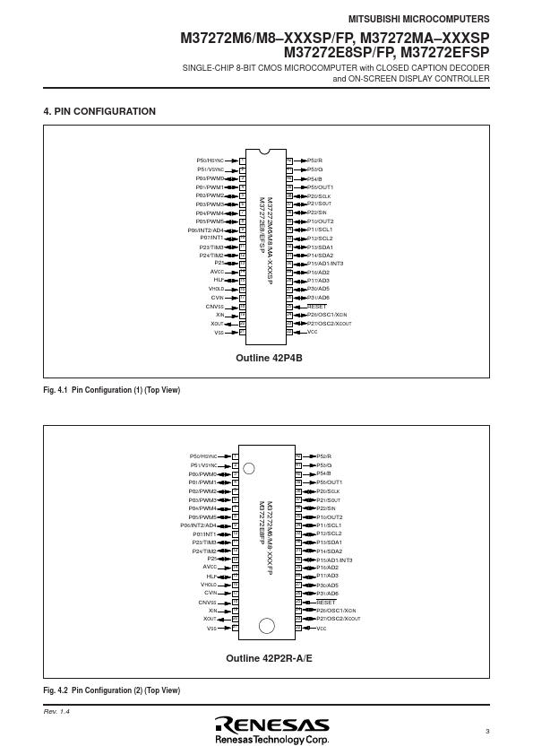 M37272MAH-XXXFP