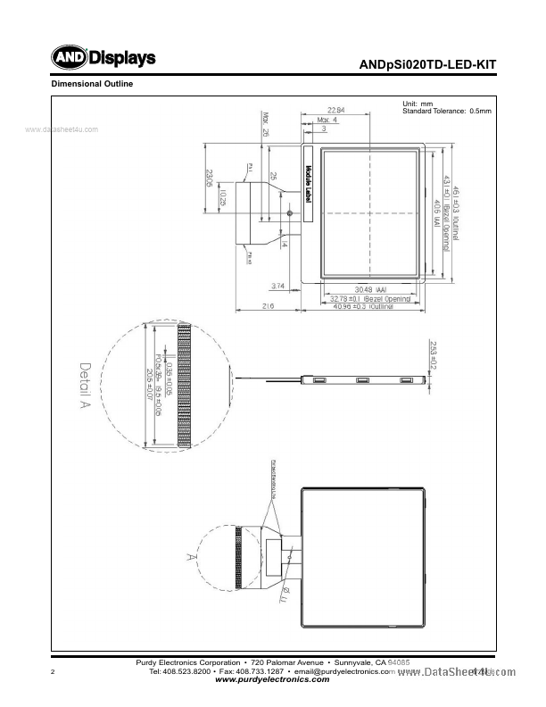 ANDPSI020TD-LED-KIT