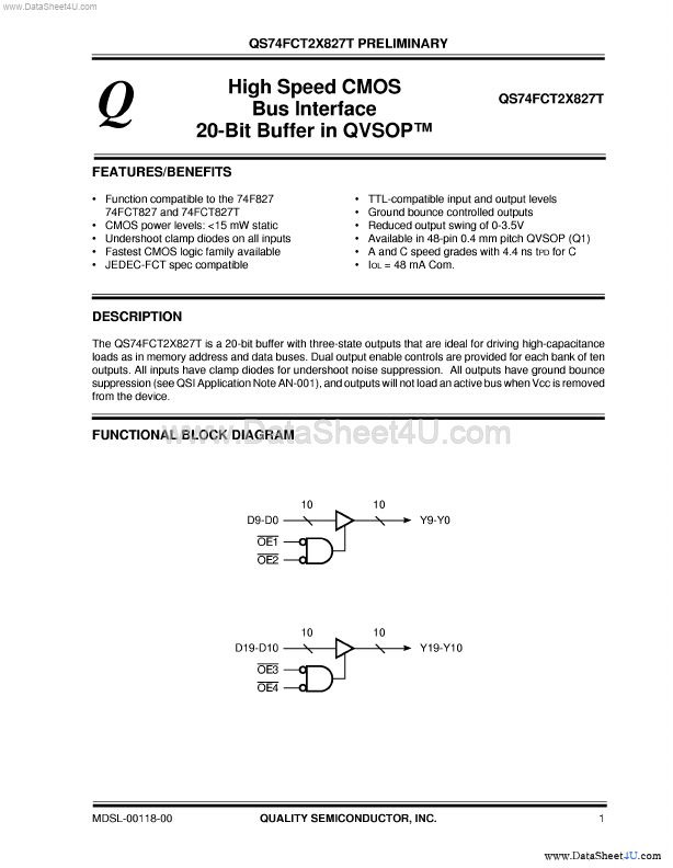 QS74FCT2X827T