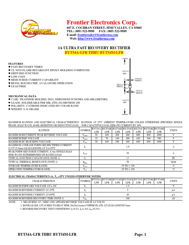 BYT54B-LFR