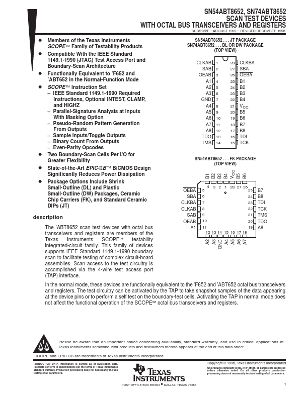 SN54ABT8652