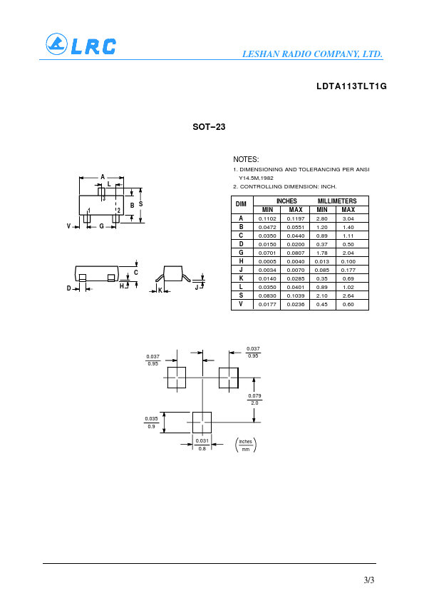 LDTA113TLT1G