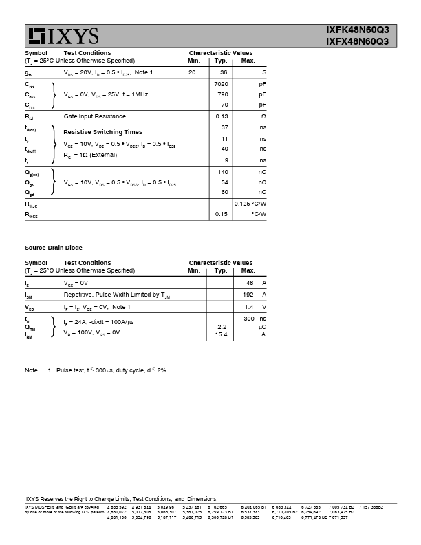 IXFX48N60Q3