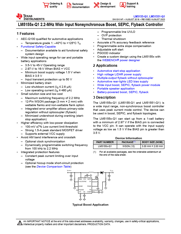 LM5155-Q1