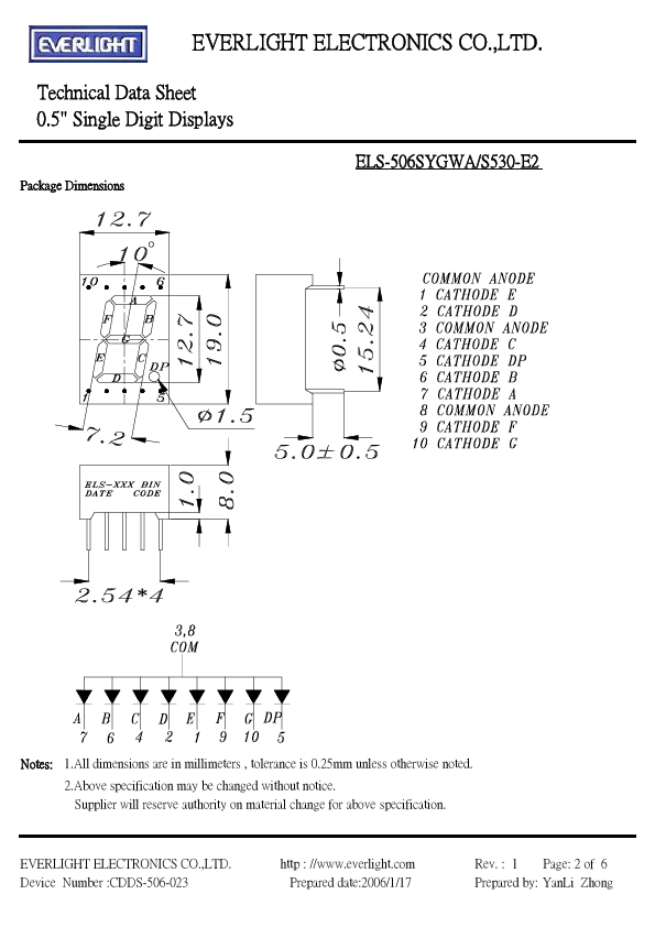 ELS-506SYGWA-S530-E2