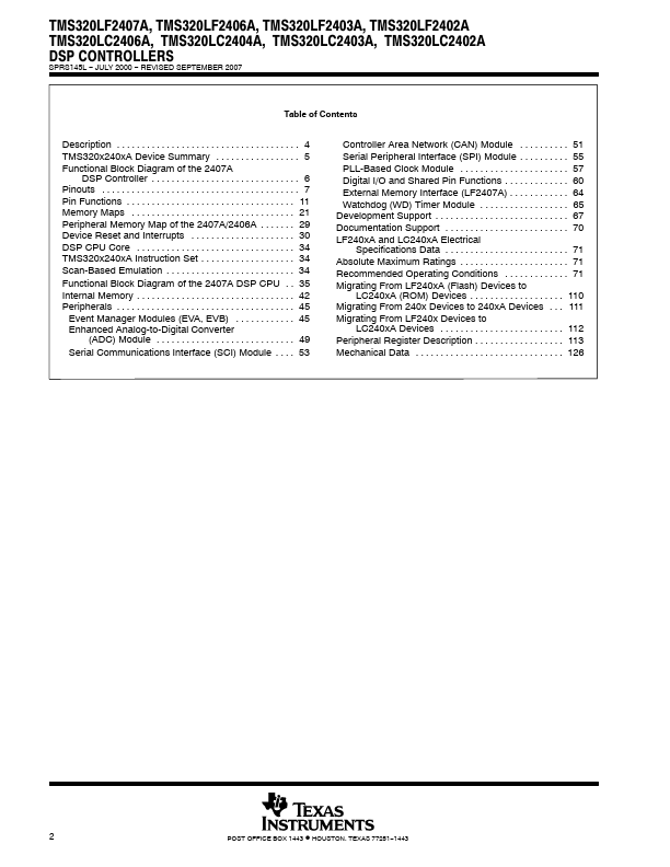 TMS320LF2402A