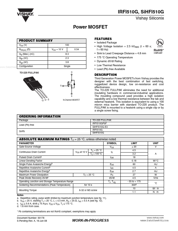 SiHFI510G