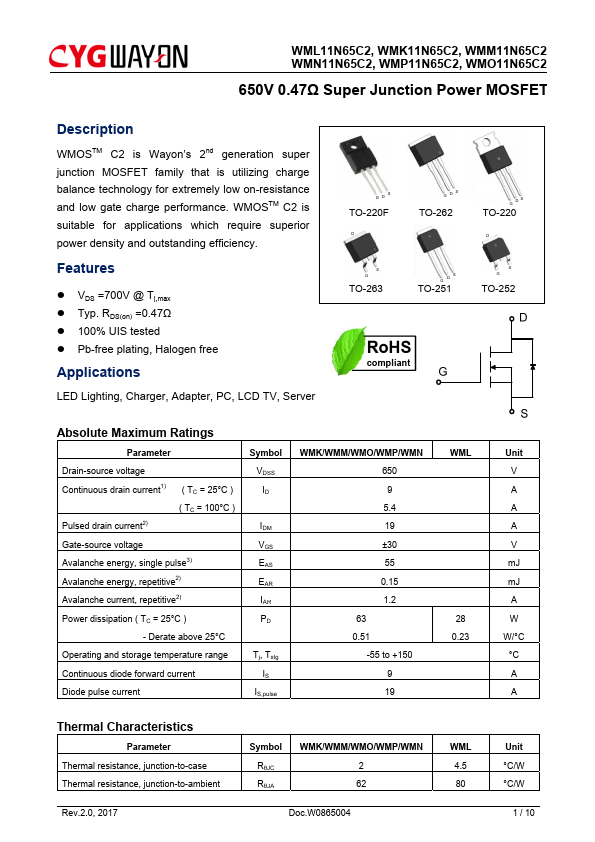 WML11N65C2