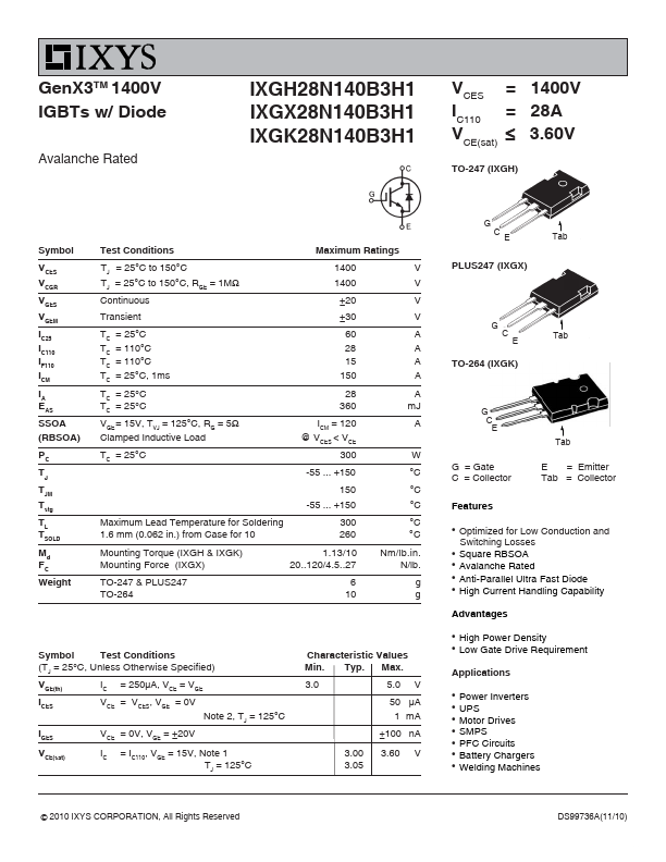 IXGK28N140B3H1