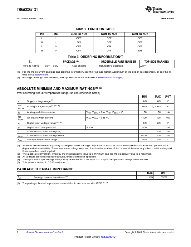 TS5A3357-Q1