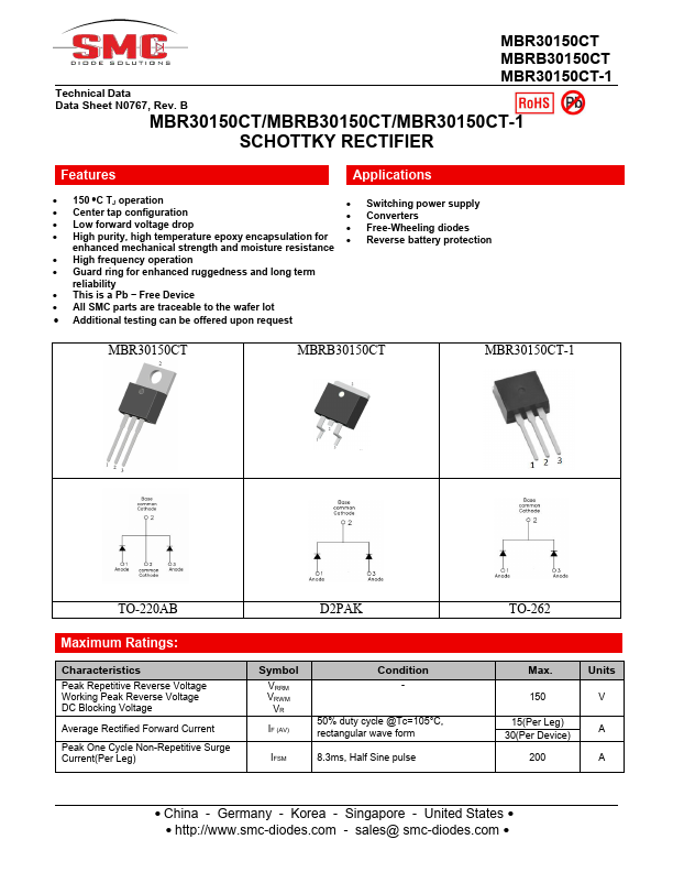 MBRB30150CT