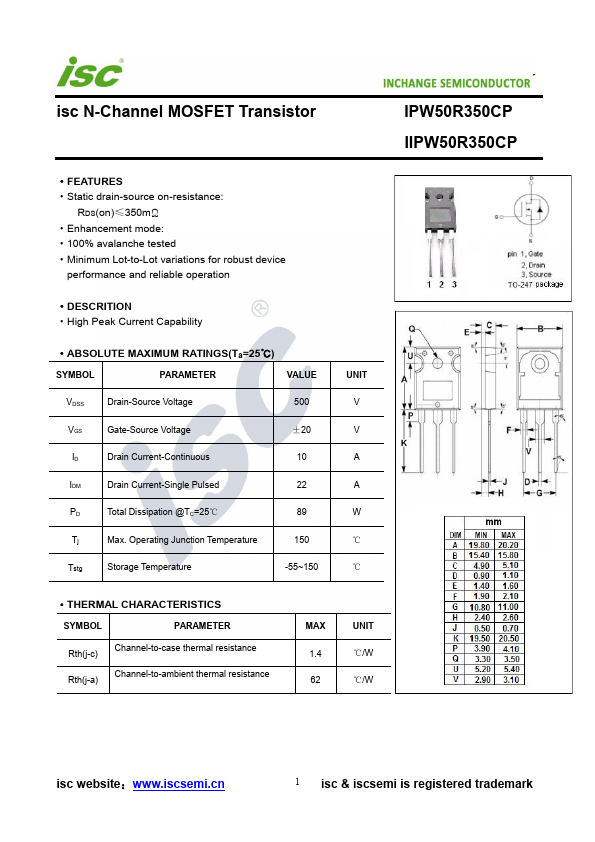 IPW50R350CP