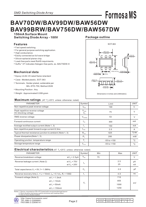 BAV99DW