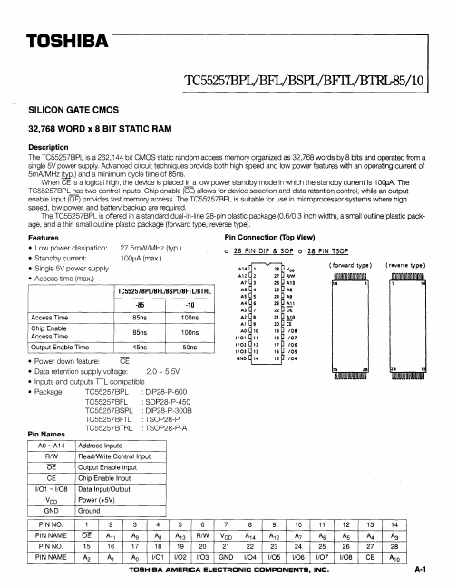 TC55257BTRL-10