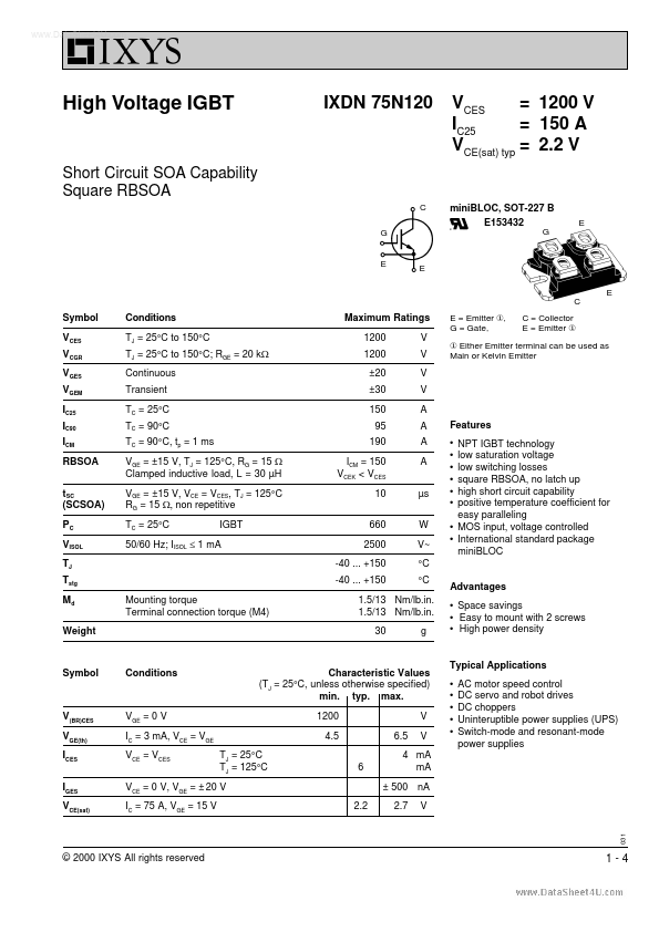 IXDN75N120