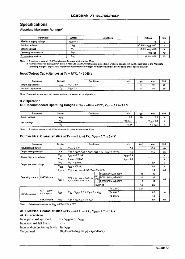 LC35256AT-15LV