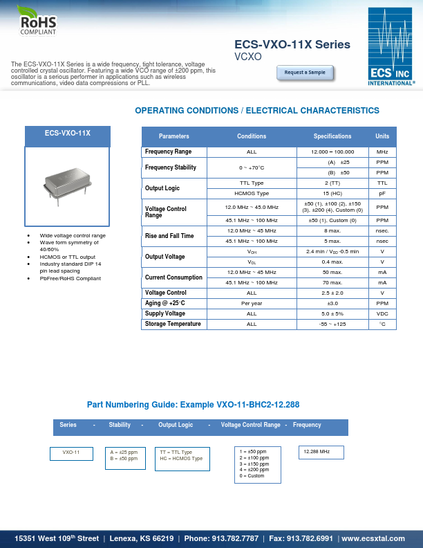 ECS-VXO-11X