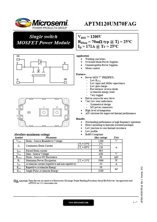 APTM120UM70FAG