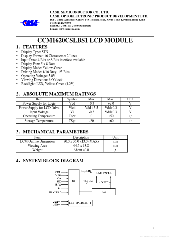 CCM1620CSLBS1