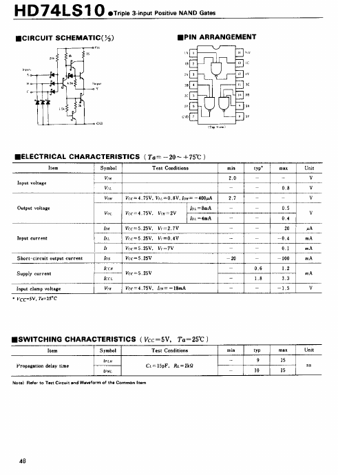 HD74LS10