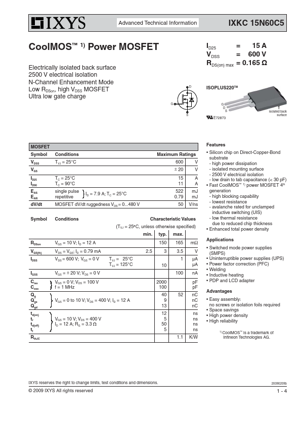 IXKC15N60C5