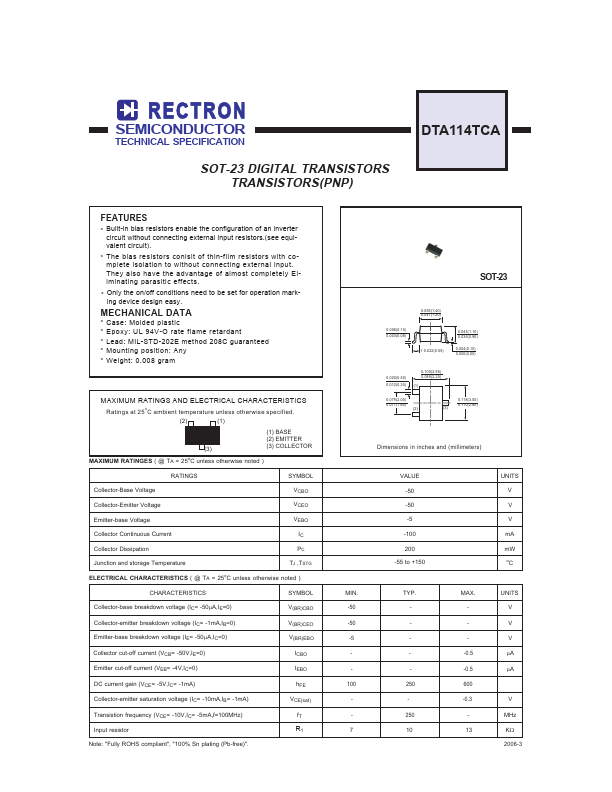 DTA114TCA