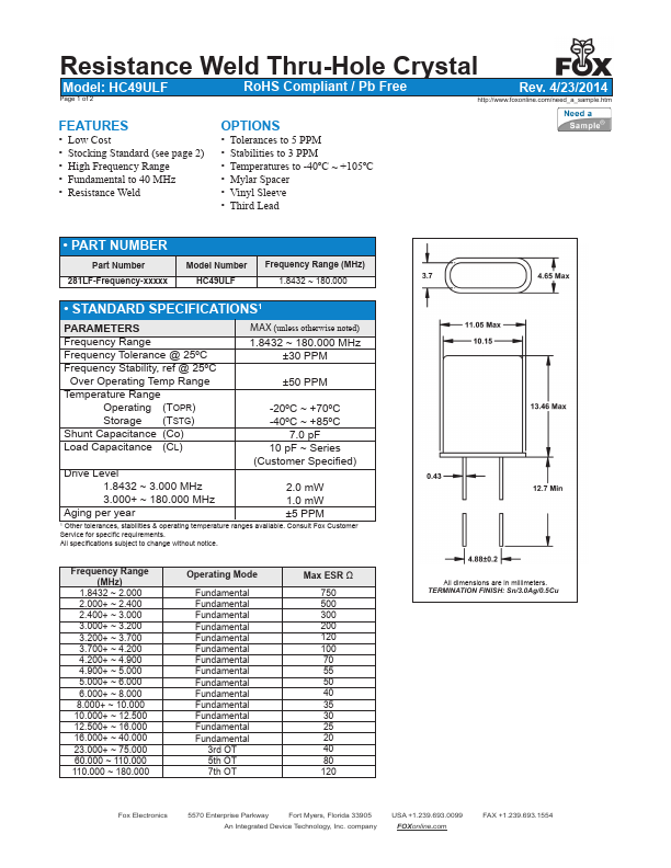 FOXLF0368S