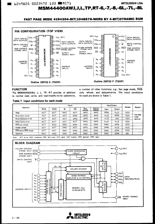 M5M44400AL-8