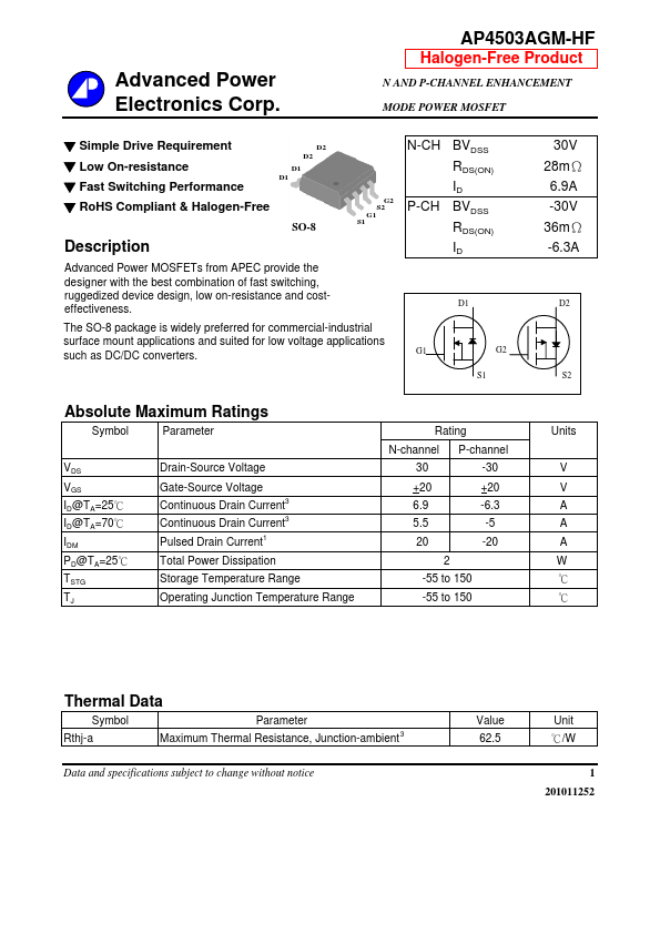 AP4503AGM-HF