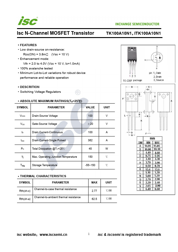 TK100A10N1