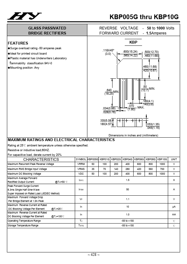 KBP005G