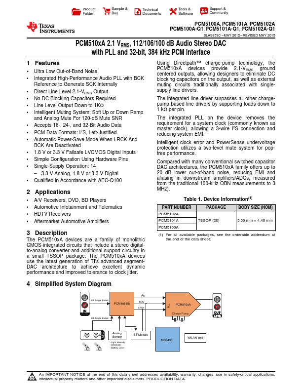 PCM5100A