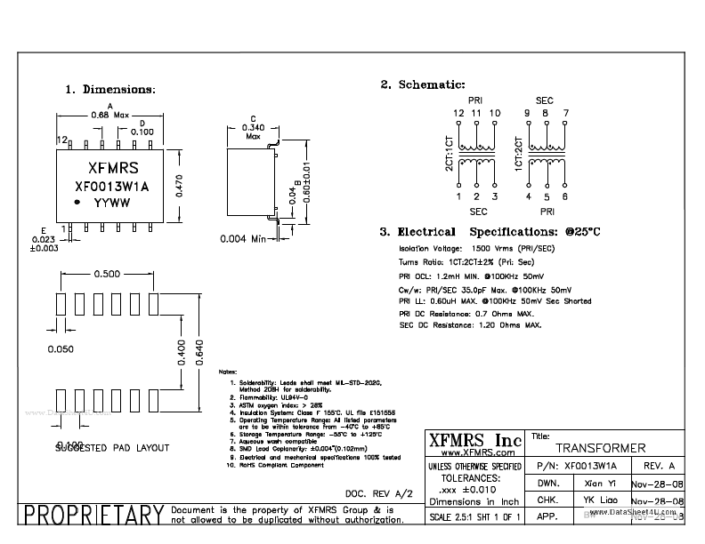 XF0013W1A