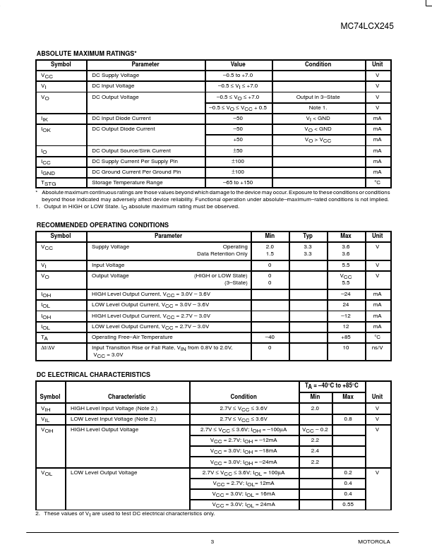 74LCX245