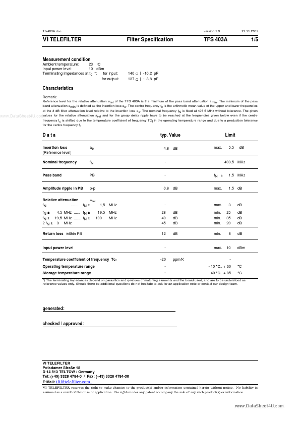 TFS403A