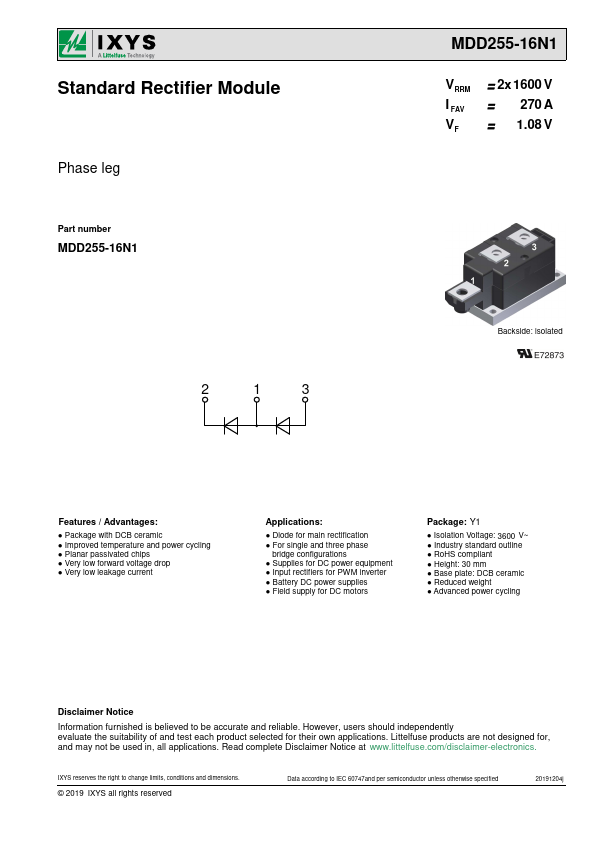 MDD255-16N1