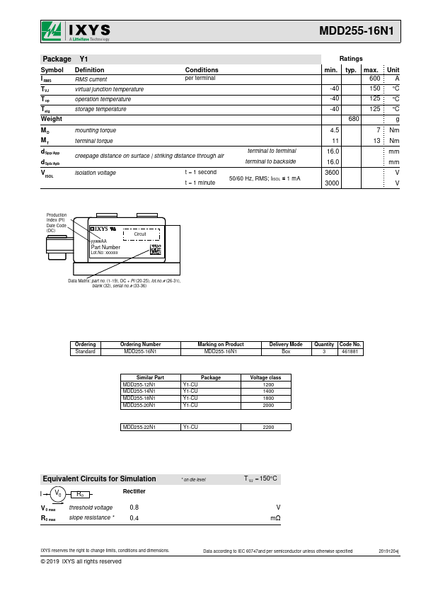 MDD255-16N1