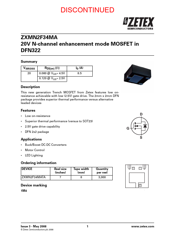 ZXMN2F34MATA