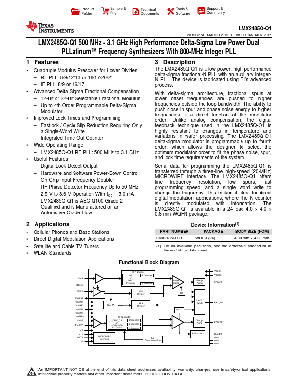 LMX2485Q-Q1